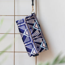 Francis Ivory Stripe - Velvet Clutch Bag